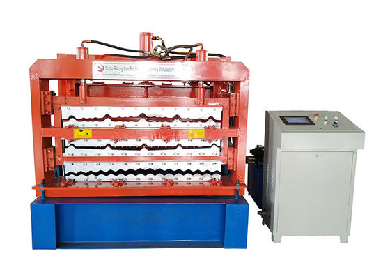 4 KW Power Roofing Sheet Roll Forming Machine For Three Roofing Sheet