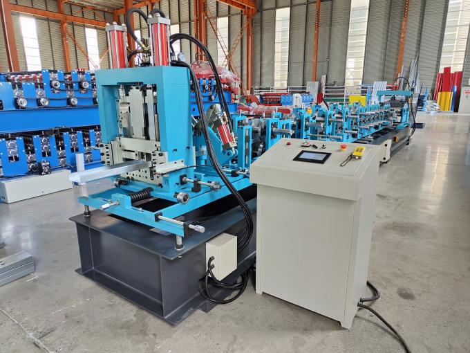 Automatic Steel Frame Cz Purlin Roll Forming Machine Computer Control 0
