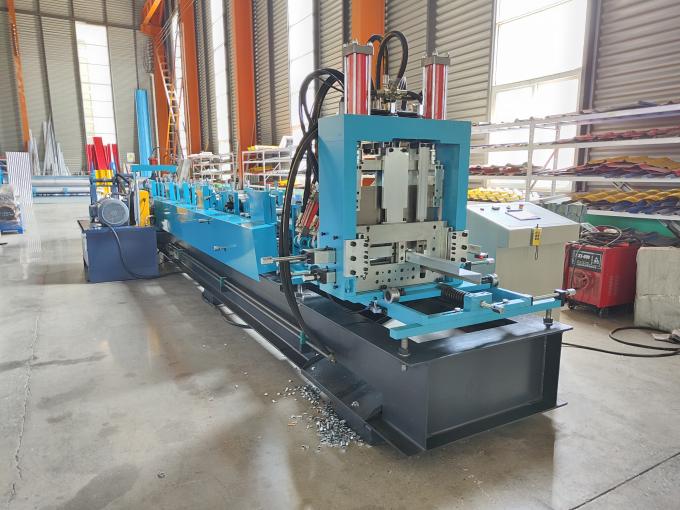 Automatic Steel Frame Cz Purlin Roll Forming Machine Computer Control 1