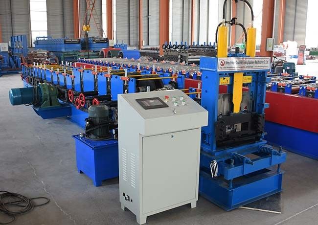 Cold Steel C And Z Purlin Machine , Profile Rolling Shutter Strip Making Machine 0
